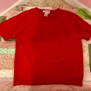 💜3/$25💜 Vintage Red Short Sleeve Sweater